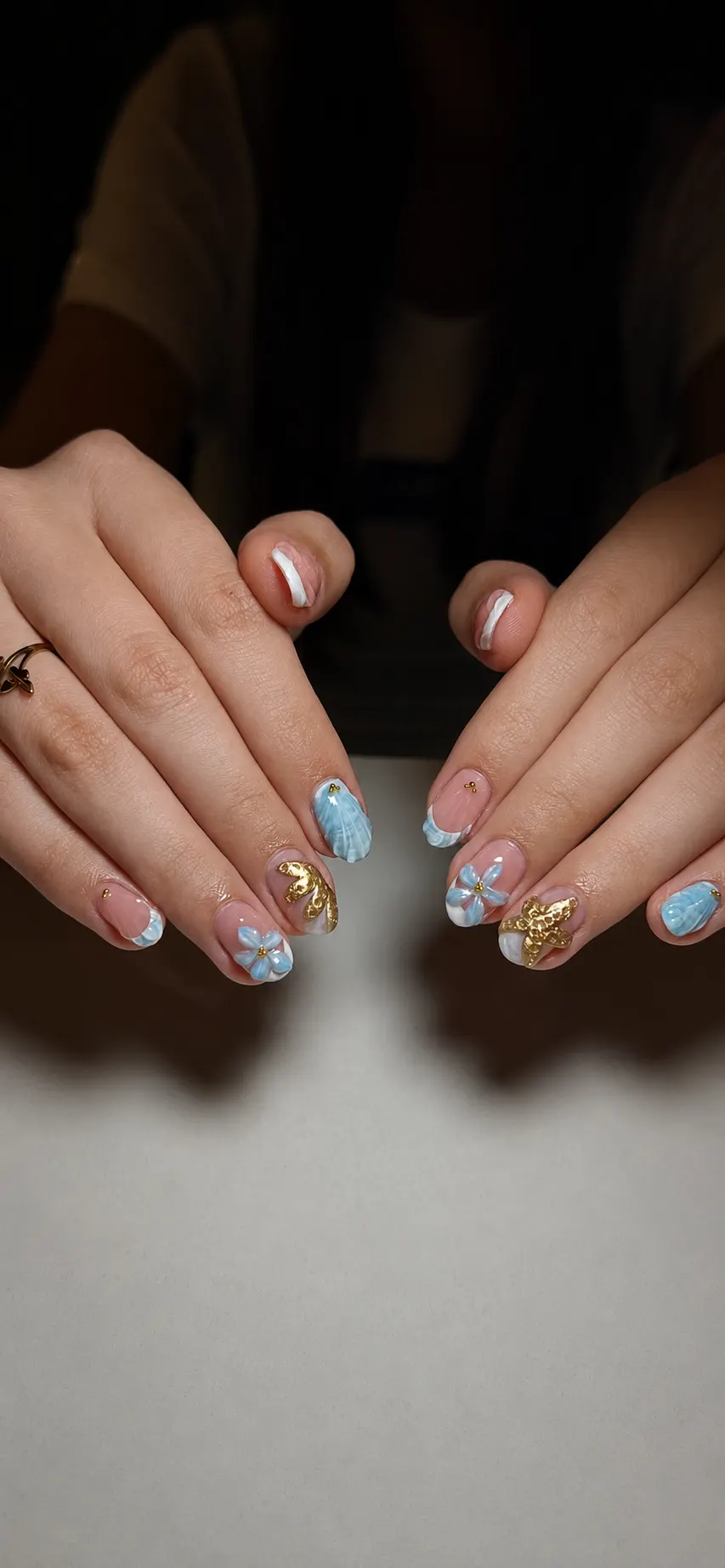 Bubblegum Wave Sea Foam Nails View
