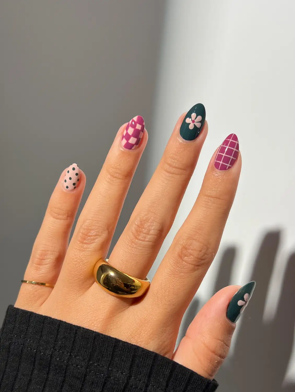 Mixed Pattern Nails Art Main View