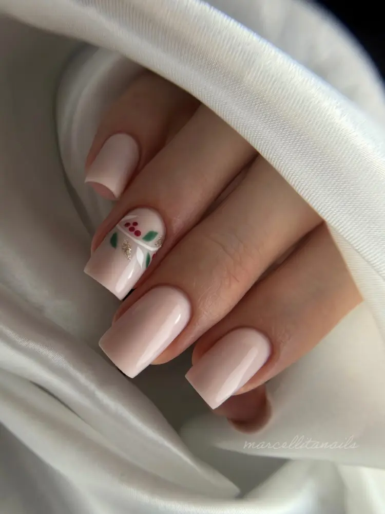 Pink Square Nails View