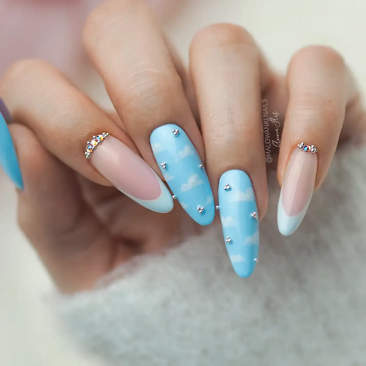 Tiny Clouds Big Mood Nail Art Main View