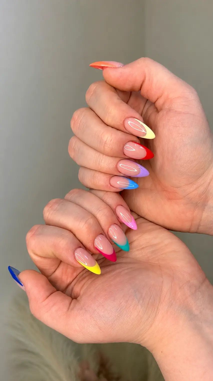 Daisy French Pastel Edition Nail Design