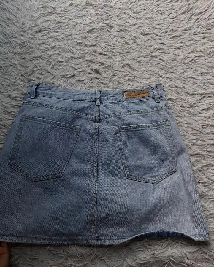 Denim Mini with a Black Tee Thumbnail 2