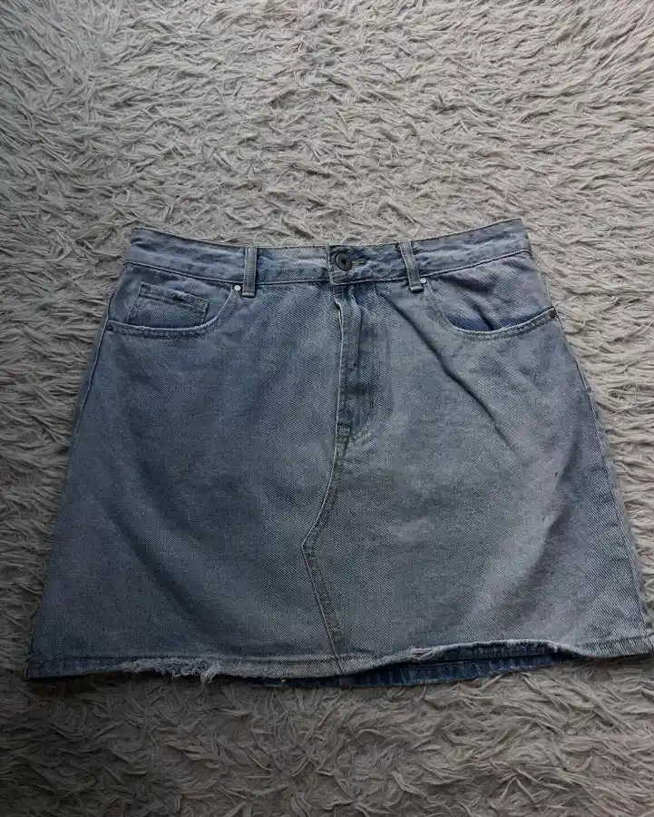 Denim Mini with a Black Tee Thumbnail 3