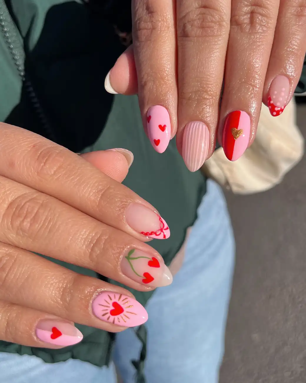 Heart Party Mani Nails Art Main View