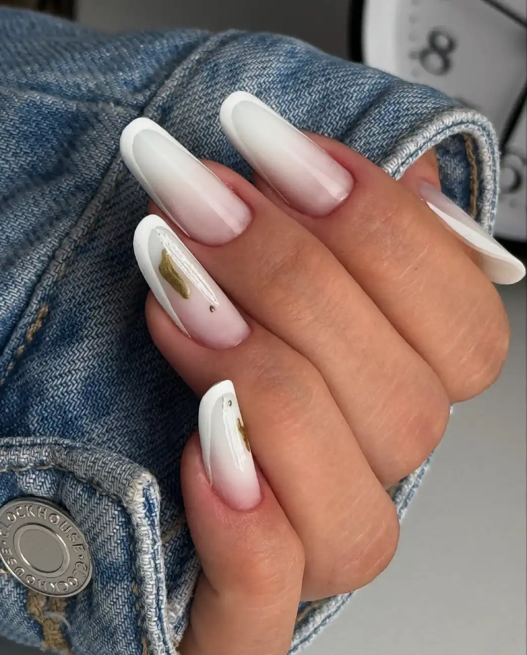 Milky Ombre With Gold Foil Thumbnail 3
