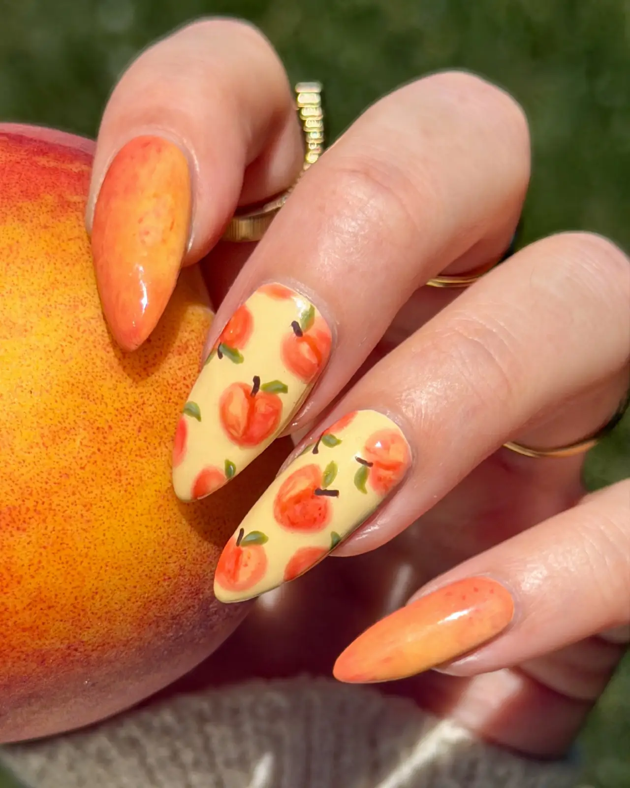 Peaches on Butter Yellow Thumbnail 8