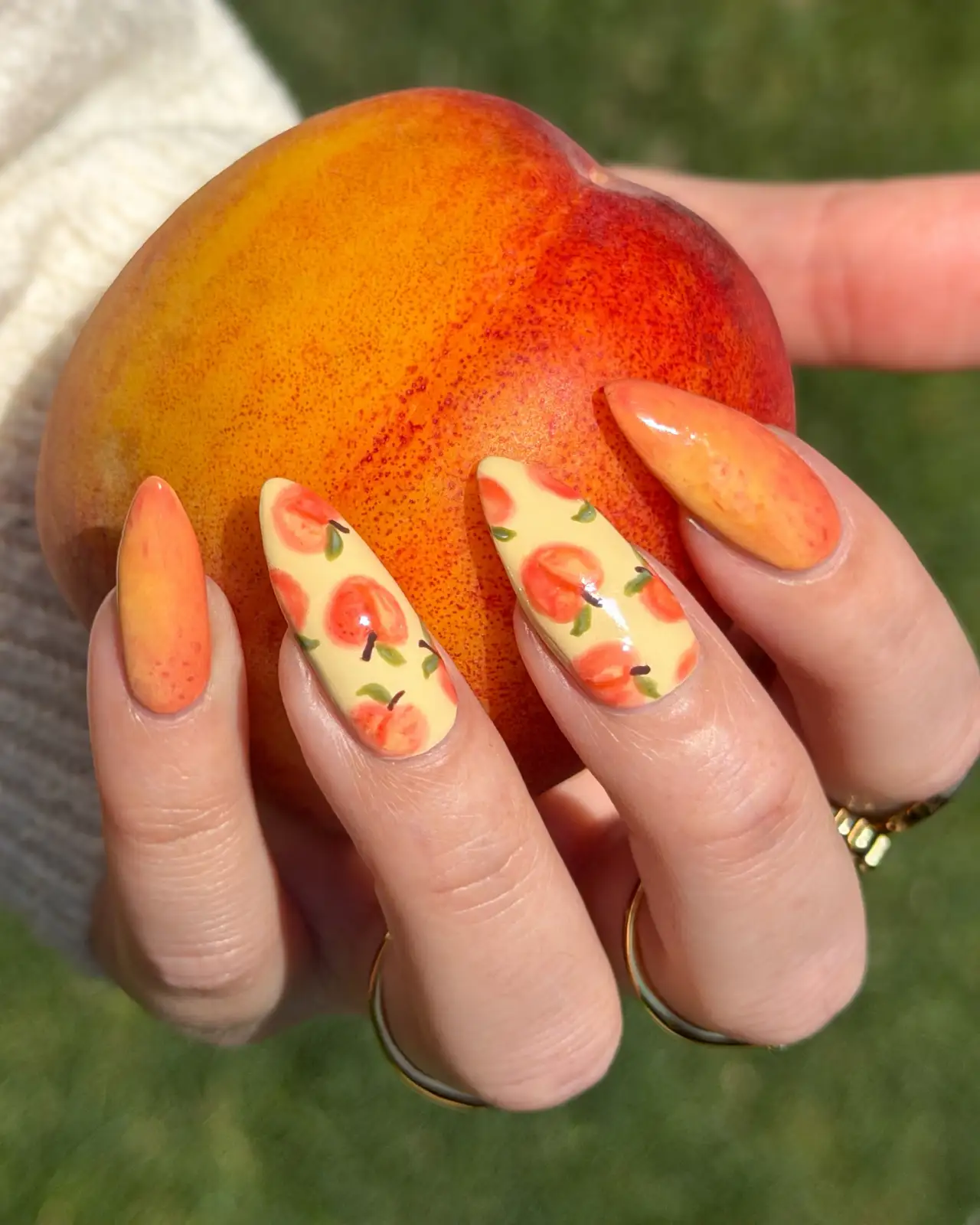 Peaches on Butter Yellow Thumbnail 7