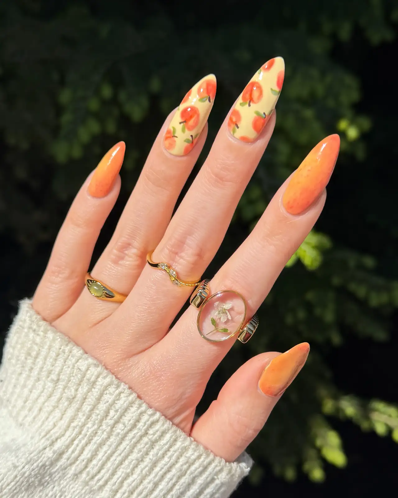 Peaches on Butter Yellow Thumbnail 5