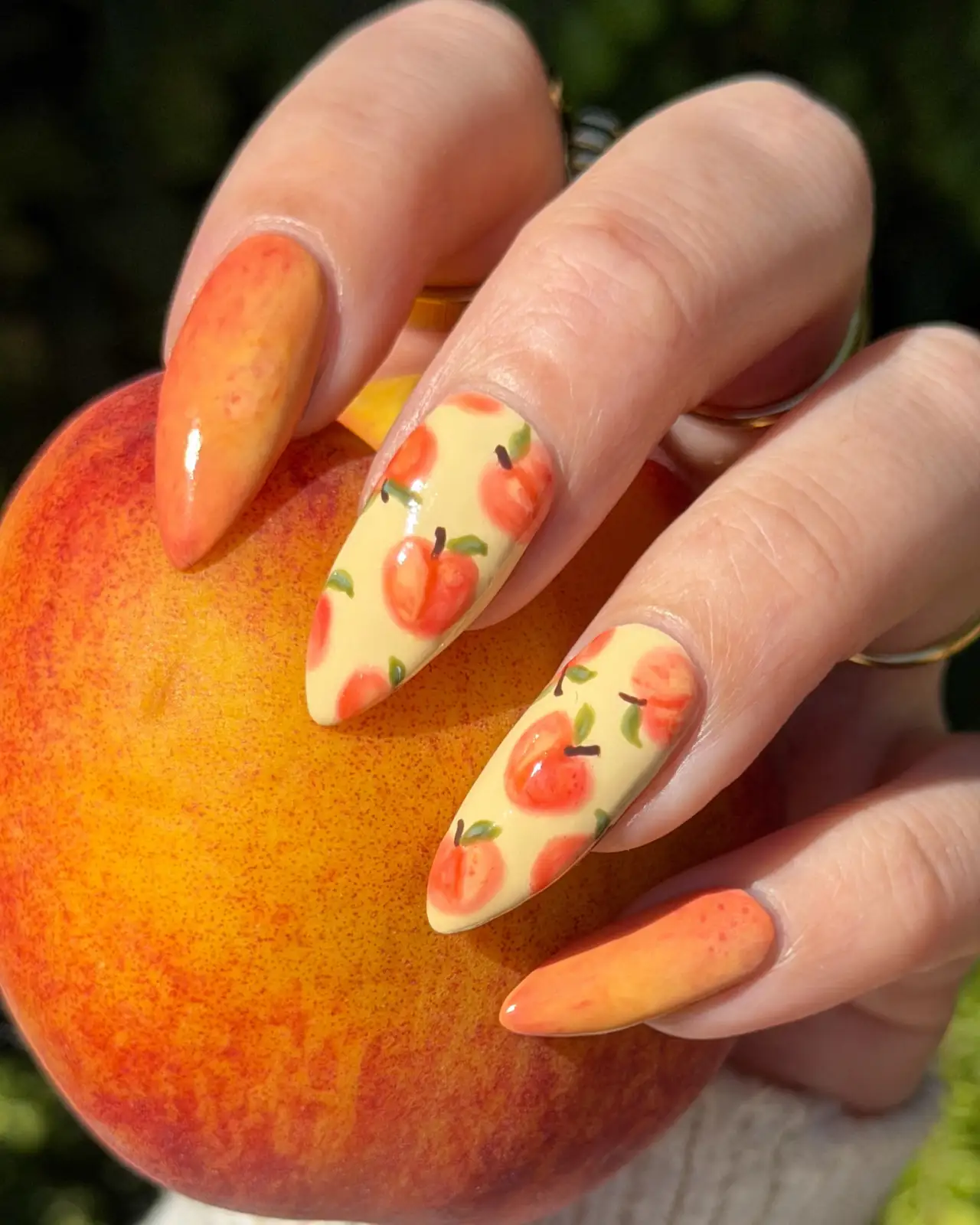Peaches on Butter Yellow Thumbnail 4