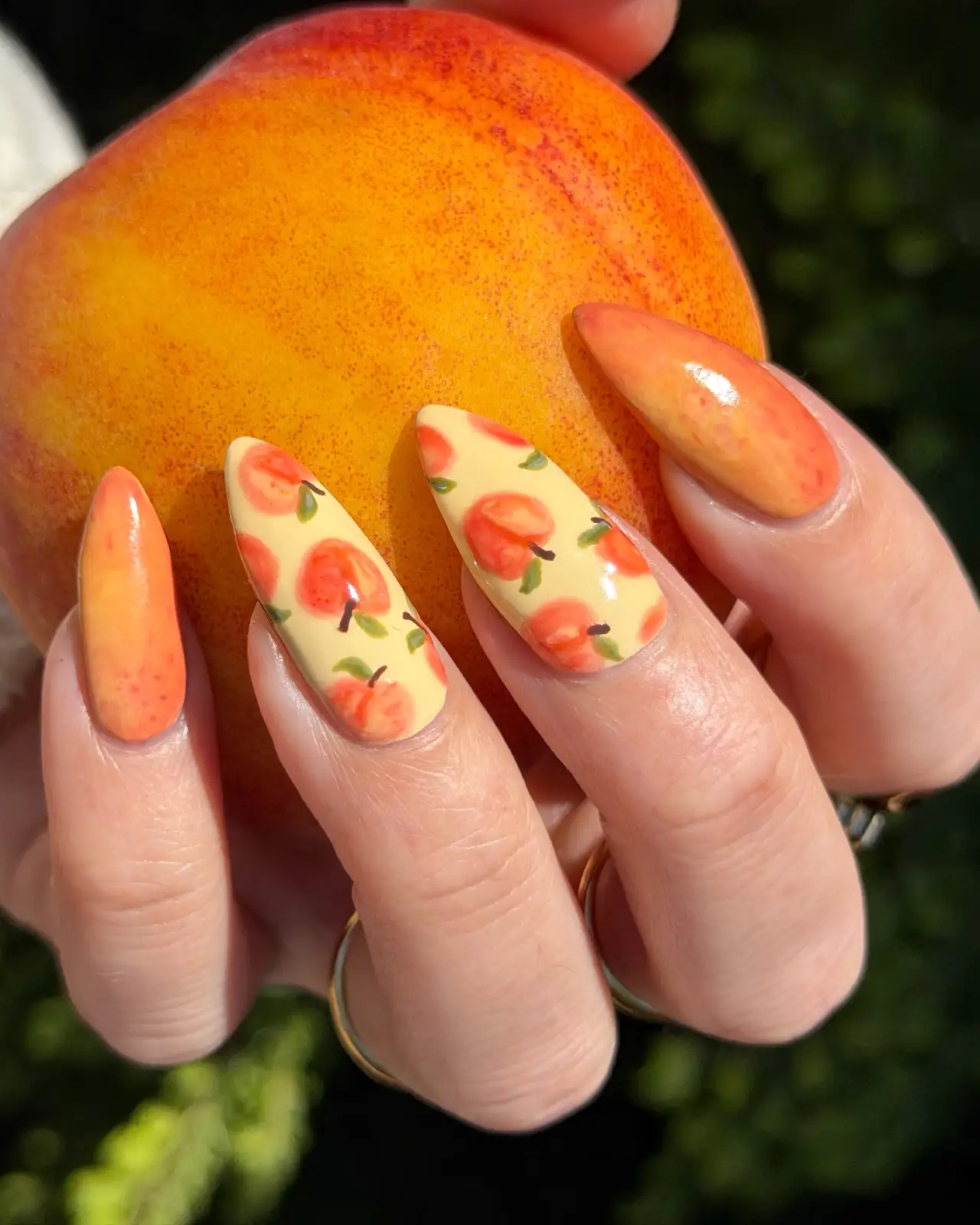 Peaches on Butter Yellow Thumbnail 2