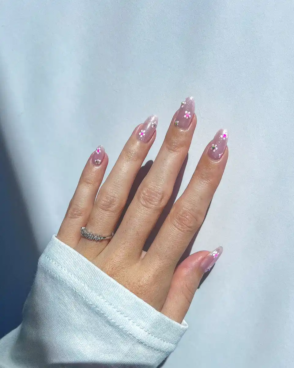 Pink Chrome And Glitter Combo Main View