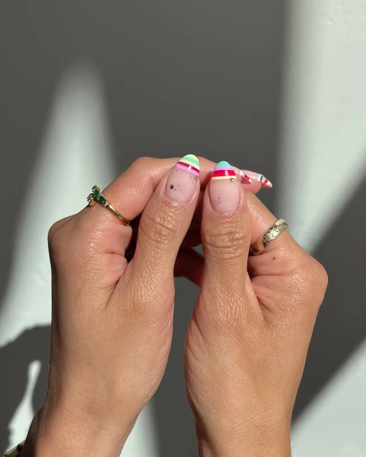 Rainbow Stripe French with Stars Thumbnail 2