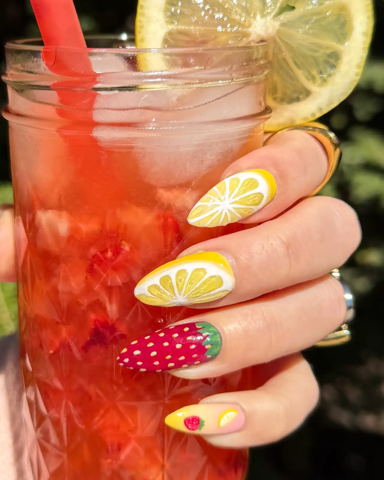 Realistic Lemon Slices with Strawberry Thumbnail 6
