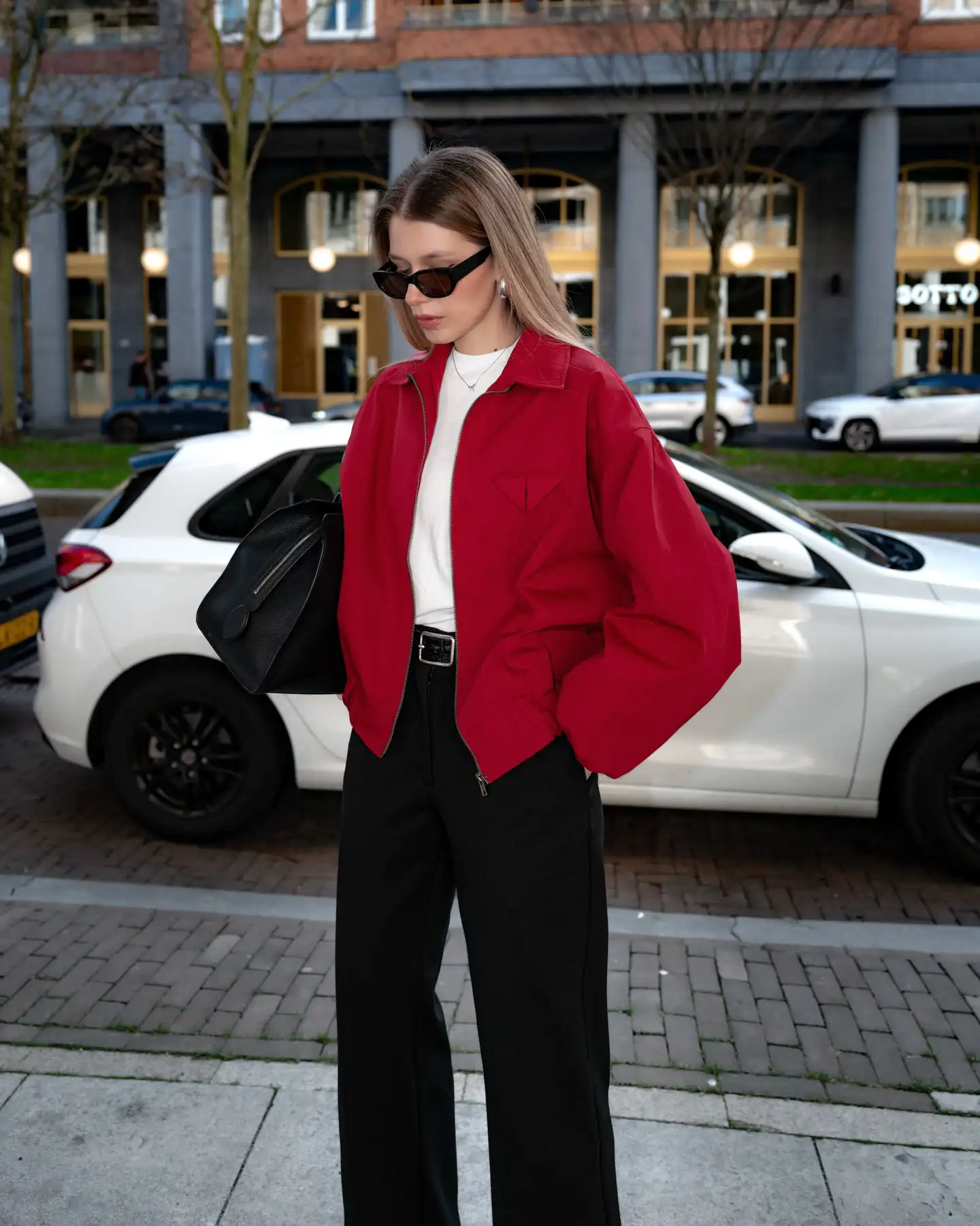 Red Jacket Wide Leg Trousers Thumbnail 2
