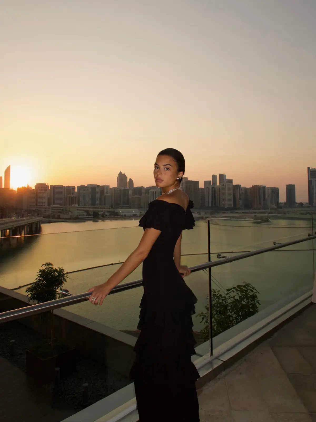 Ruffled Off-Shoulder Gown Thumbnail 2