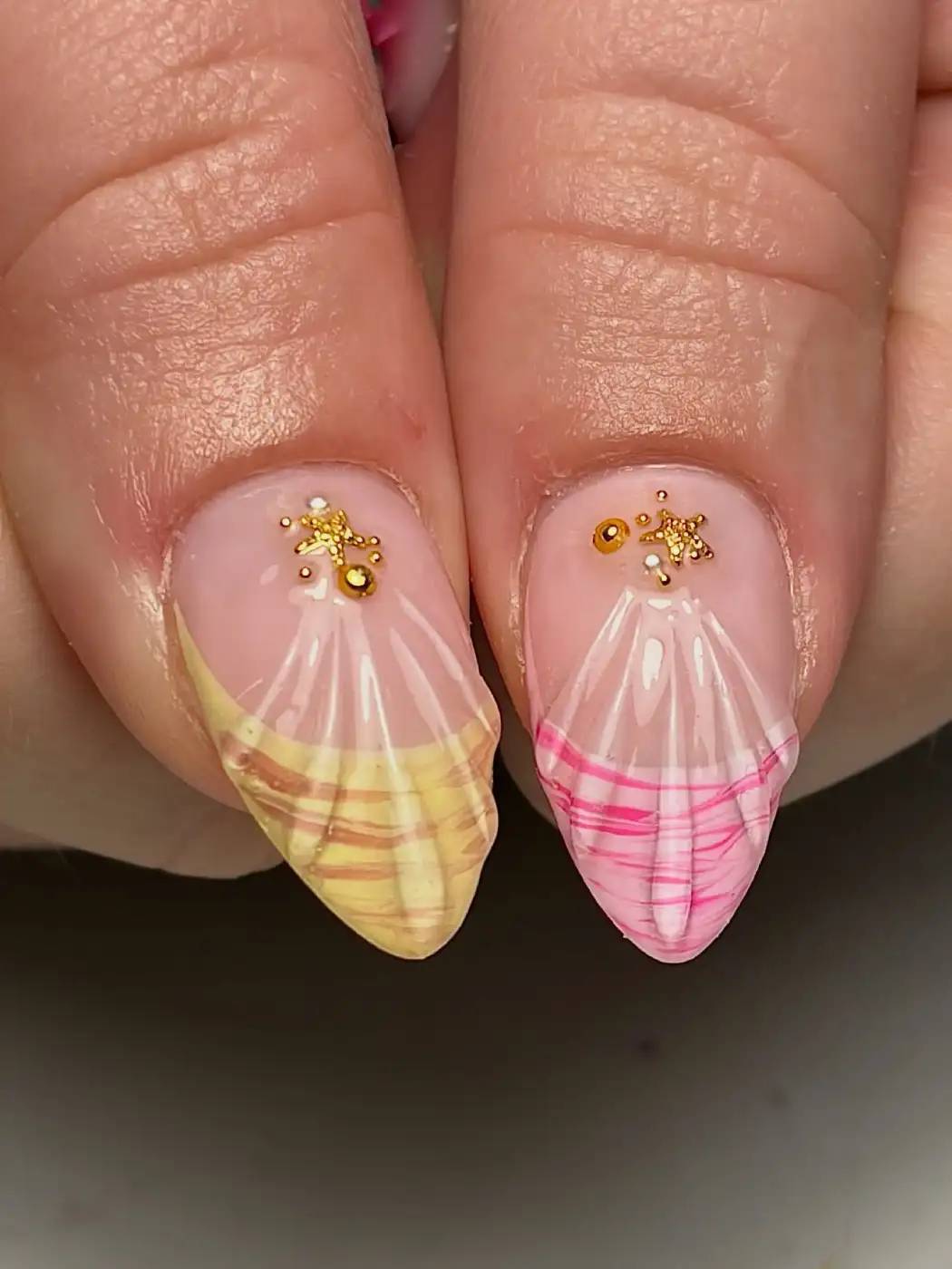 Seashells Flowers Nails Main View