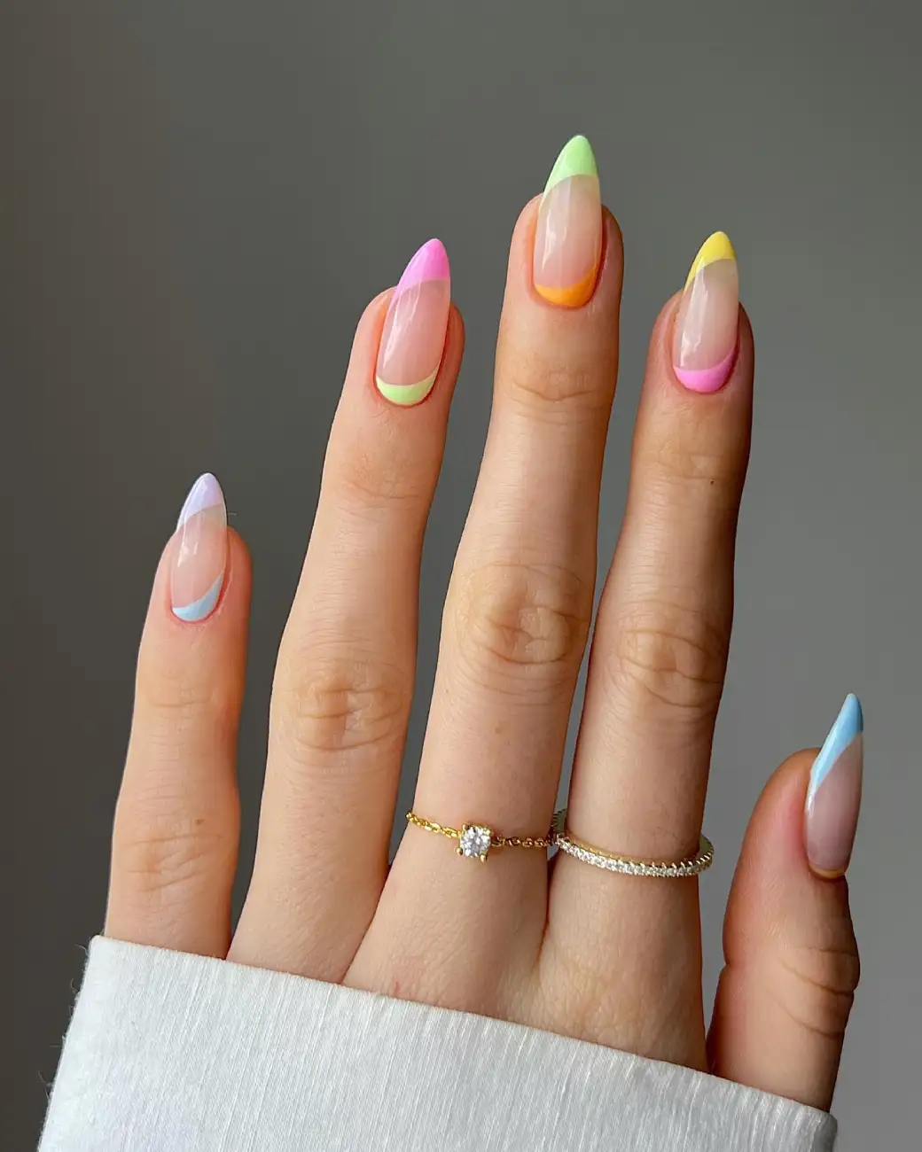 Two Color French Curved Split Main View
