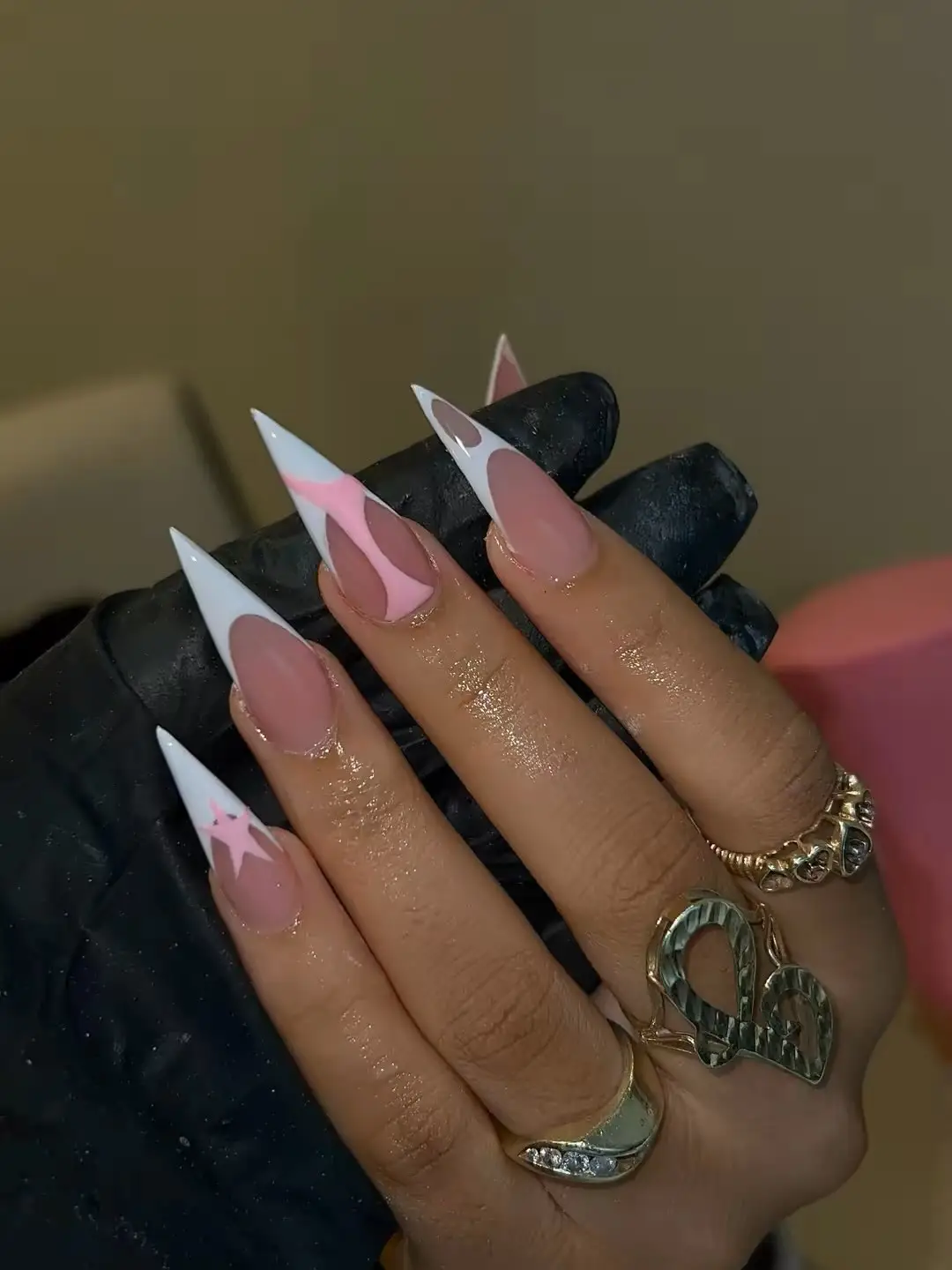 White French Stilettos Thumbnail 2