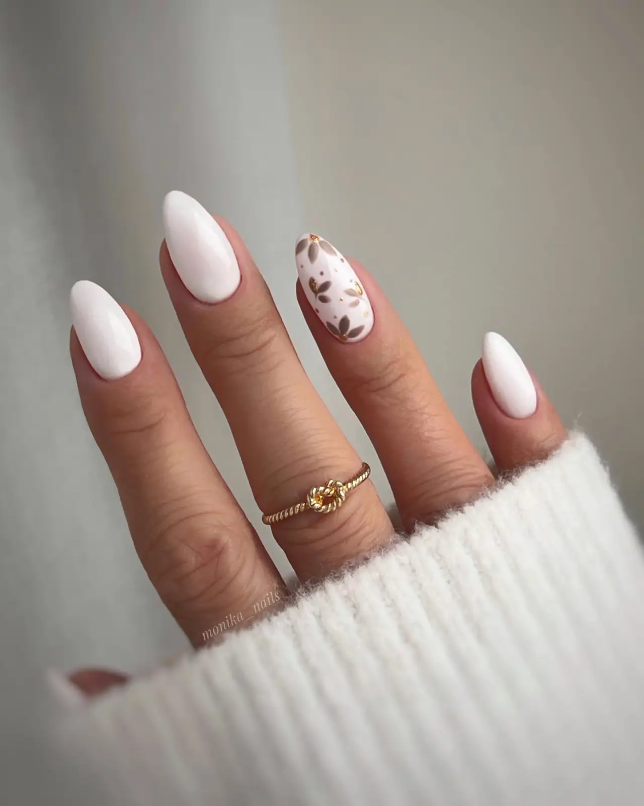 White with a Floral Accent Thumbnail 2