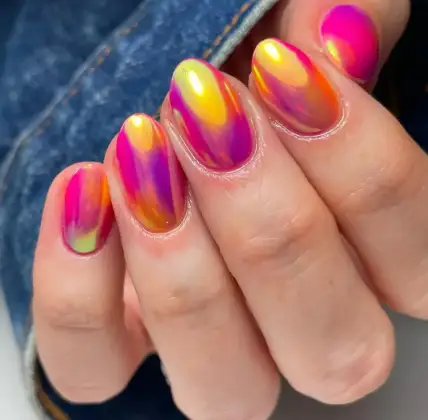 Sunset Nails