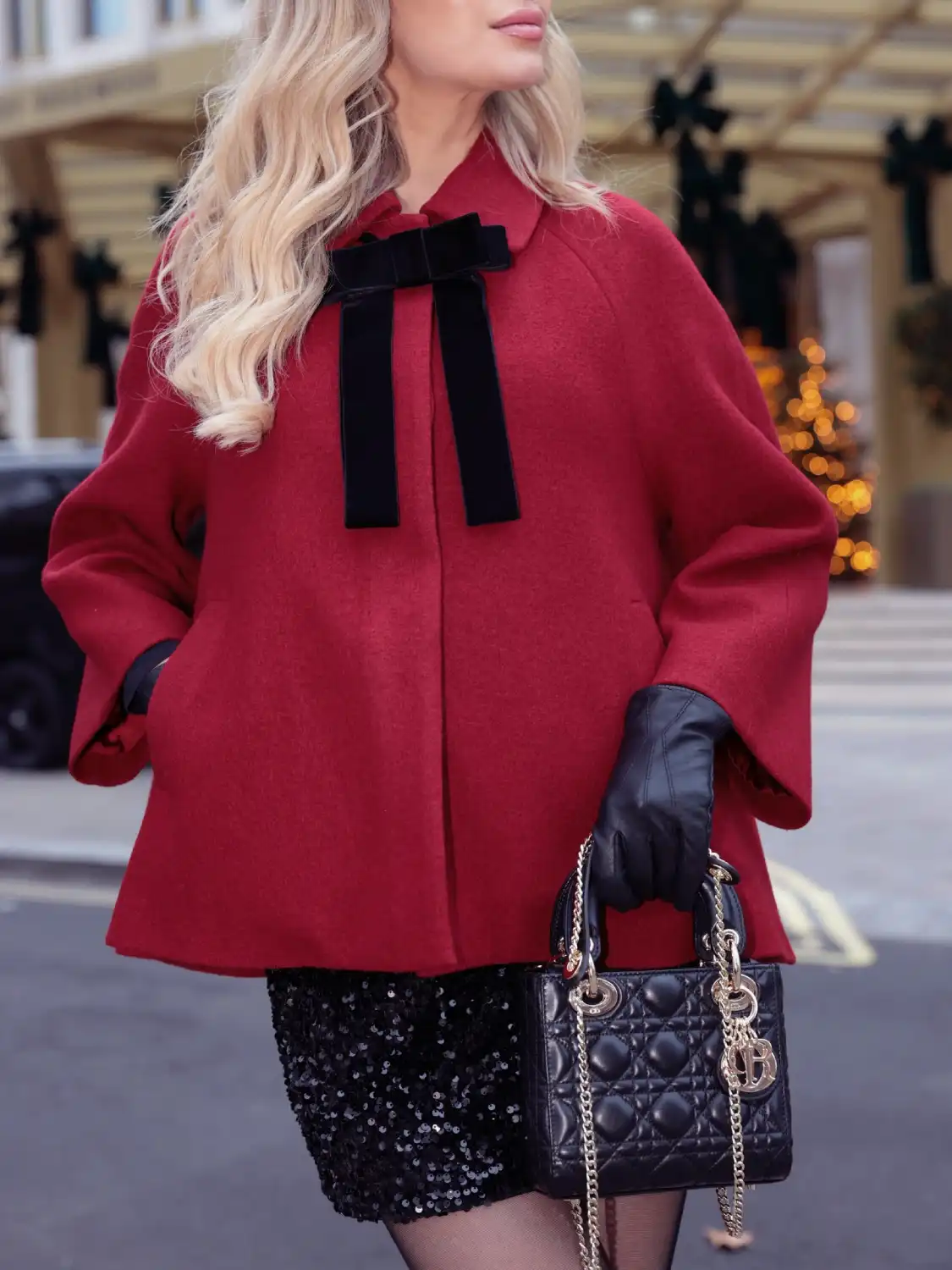 A Chic Red Cape Black Sequins - Inspiration 3