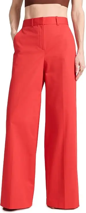 Red Tailored Trousers