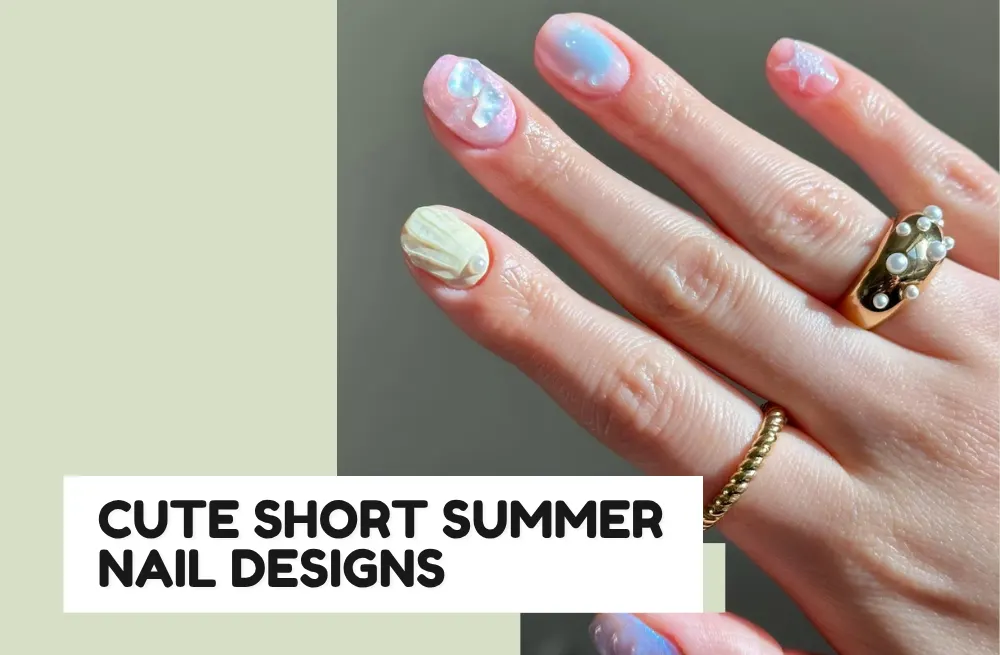 27 Cute Short Summer Nail Designs Bursting with Color