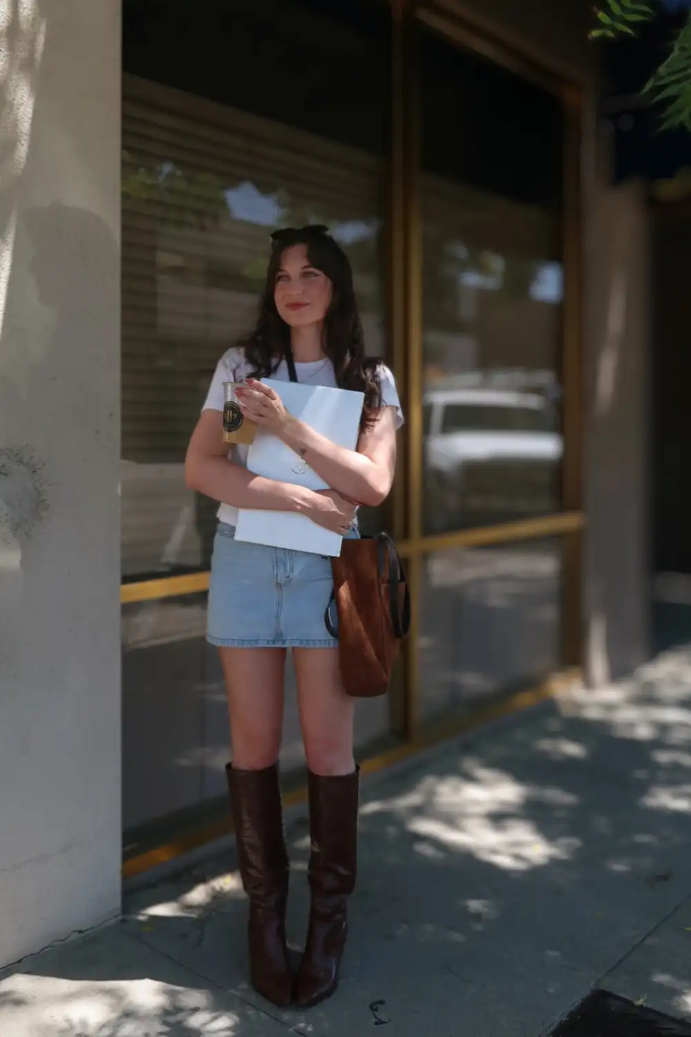 Light Denim Shorts Styling