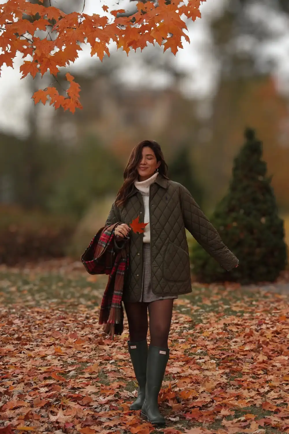 Quilted Jacket and Turtleneck Concept