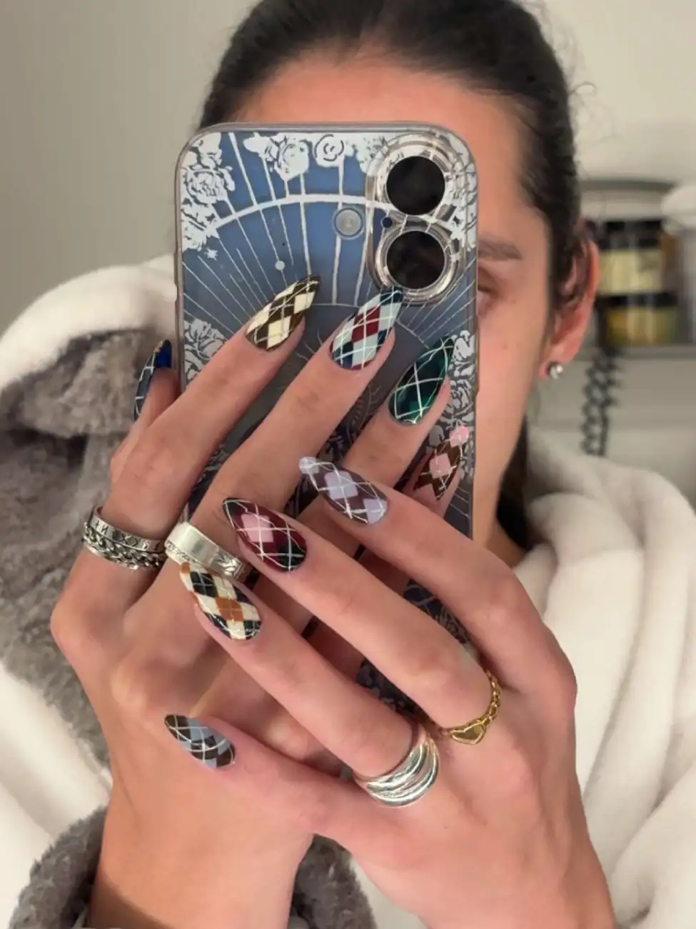 Colorful Argyle Nails inspiration - Inspiration 3