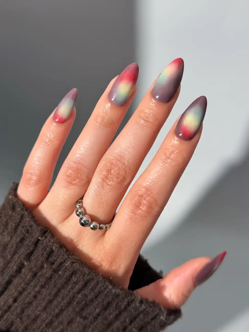 Colorful Fall Aura Nails - Inspiration 3