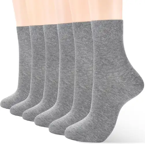 Gray Crew Socks