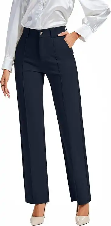 Navy Tailored Trousers