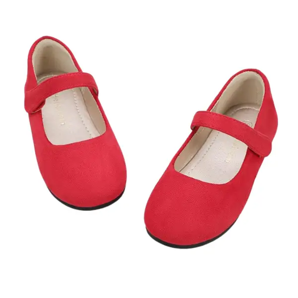 Red Mary Jane Flats